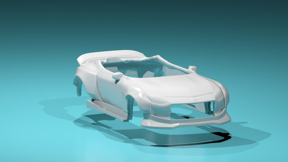 UFO Style Wide Body Kit for Hot Wheels Nissan 400z - Resin - 3d Printed