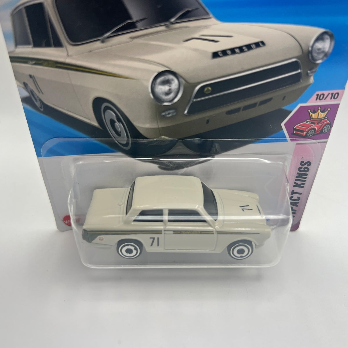 Hot Wheels Lotus Cortina White 213/250 Compact Kings 10/10