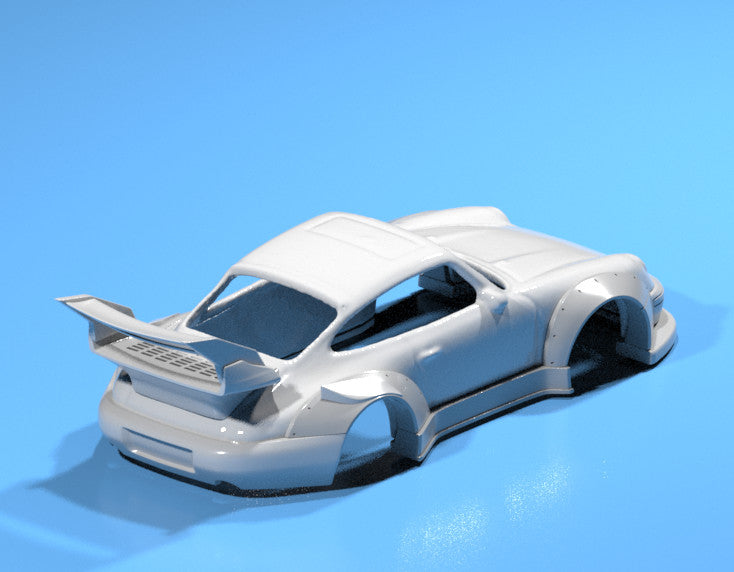 RWB Wide Body Kit for Hot Wheels 96 Porsche Carrera - Resin - 3d Printed
