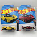 Hot Wheels Pagani Zonda R Yellow + Red #99 99/250 - 2024 HW Race Day - Lot Of 2