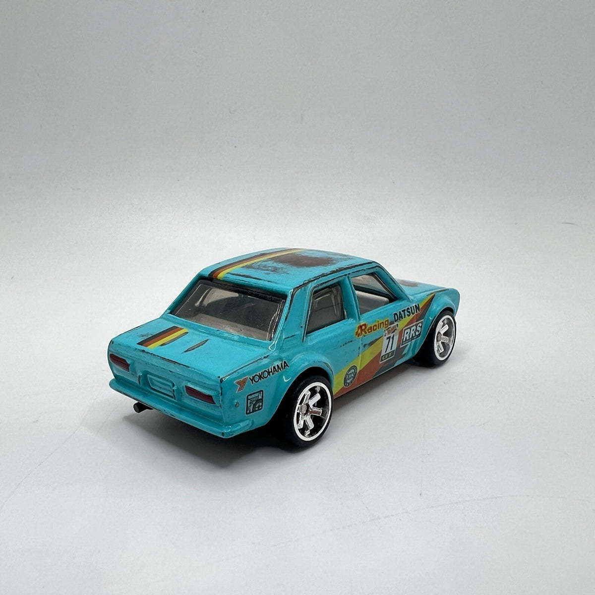 Hot Wheels '71 DATSUN 510 ALL CUSTOM! Full Paint And Real Riders