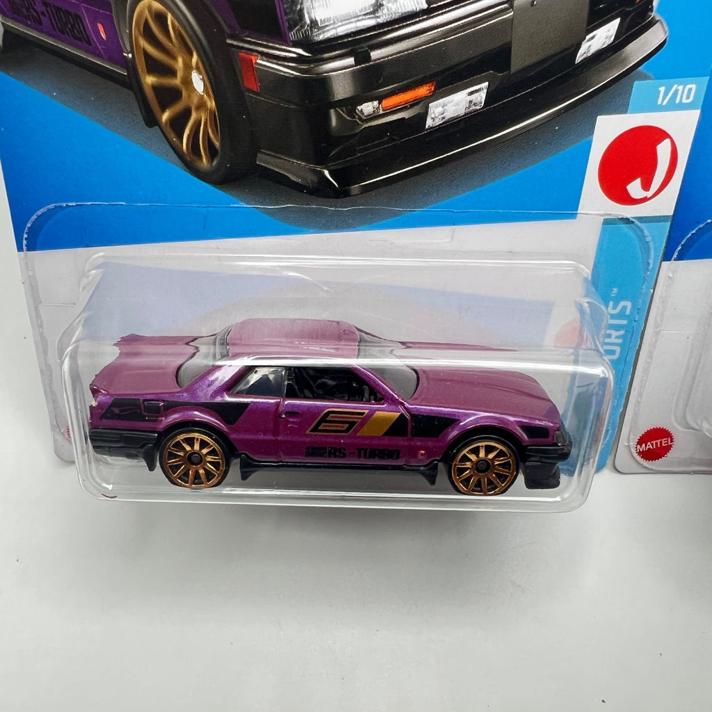 Hot Wheels Nissan Skyline RS KDR30 Lot of 2 Purple Green J-Imports
