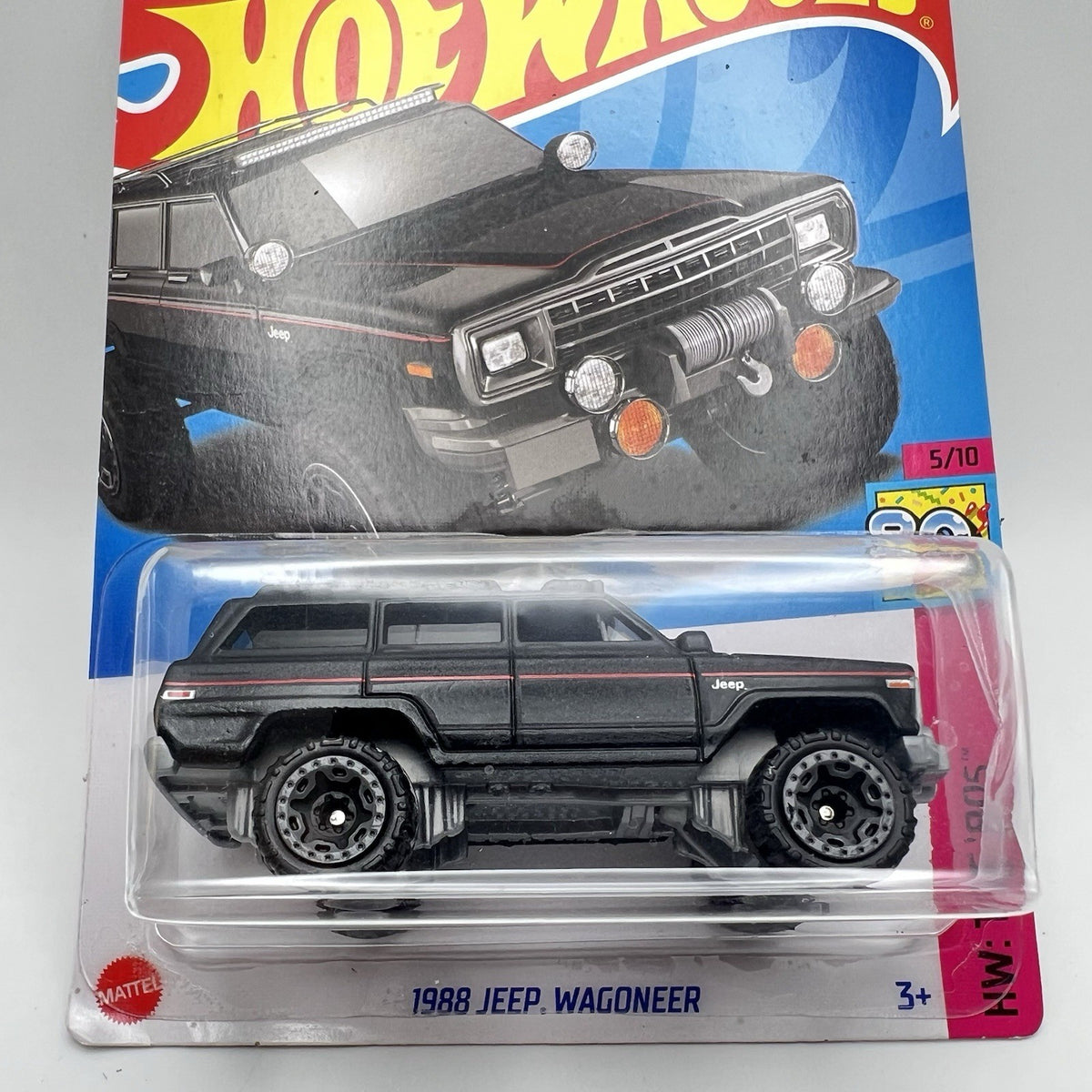2023 Hot Wheels D Case Black 1988 Jeep Wagoneer HW The 80's #52
