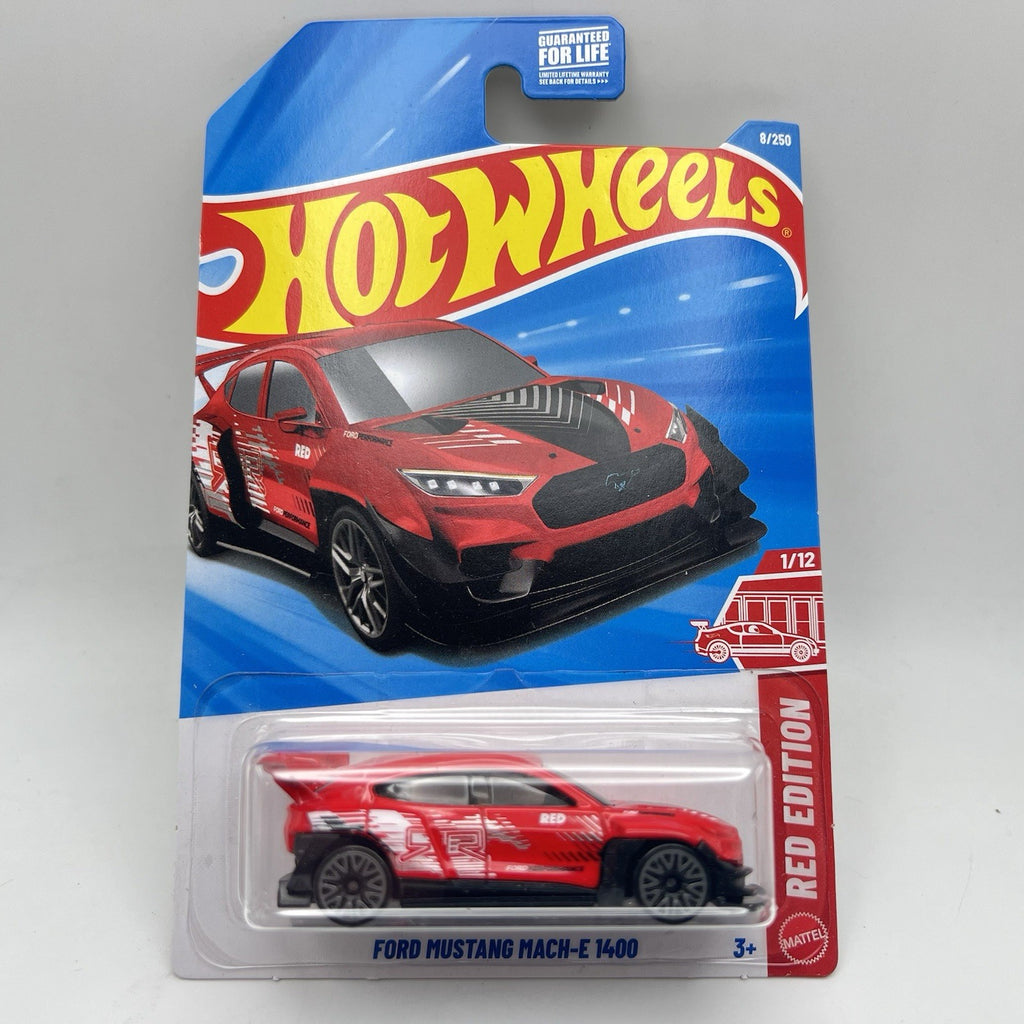 Hot Wheels Ford Mustang Mach-E 1400 Red Edition 1:64 Diecast Car Collectible