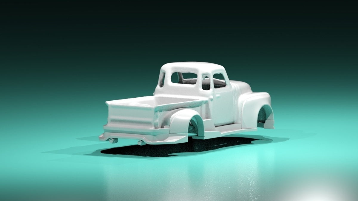 Time Blend Wide Body Kit for Hot Wheels 52 Chevy Pick up Truck - 3D Printed