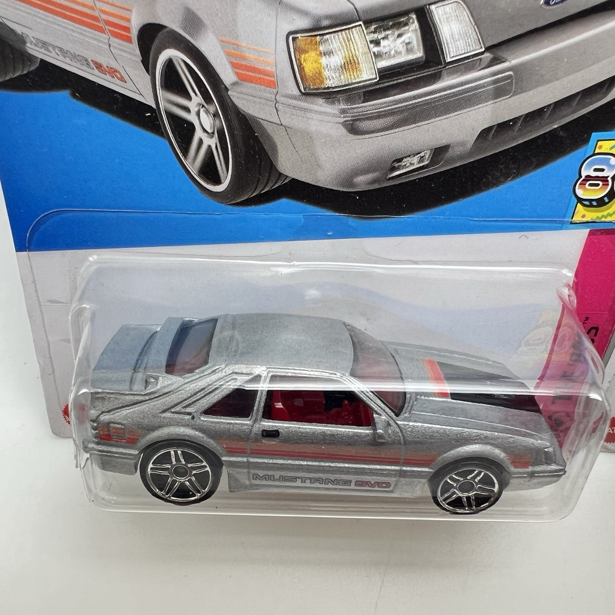 Hot Wheels 1984 MUSTANG SVO Lot of 2 Fox Body - 2023 The 80s - Black & Silver