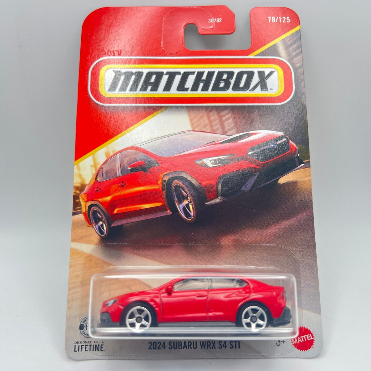 Matchbox 2024 Subaru WRX S4 STI Red 78/125 2026 Mainline 1:64 Diecast