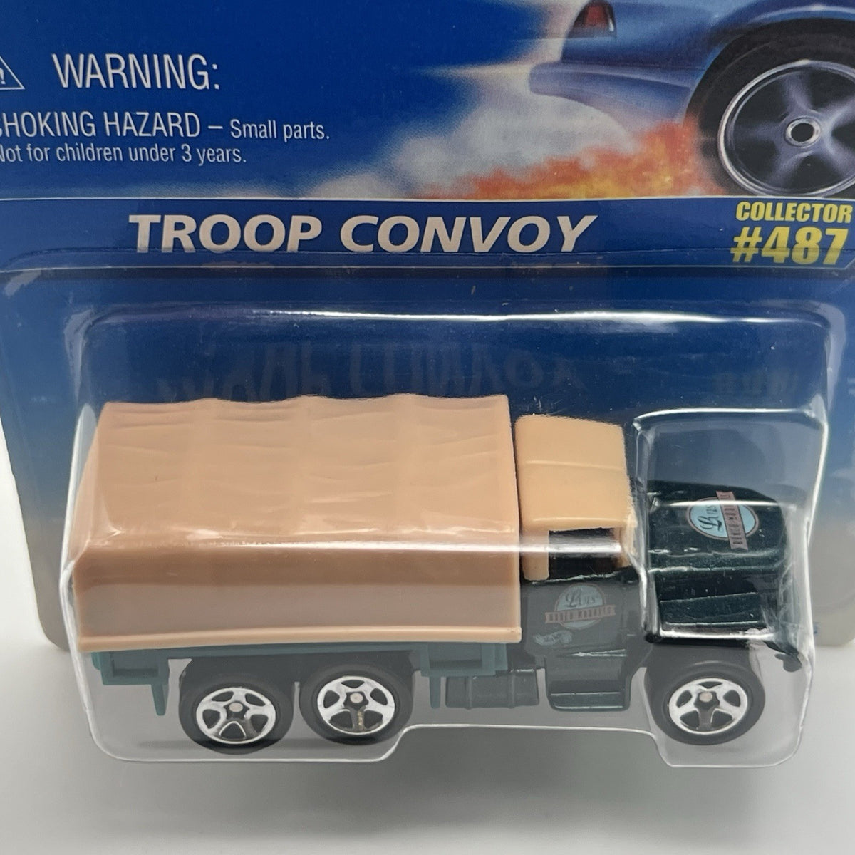 Hot Wheels 1996 Green Troop Convoy Truck #487