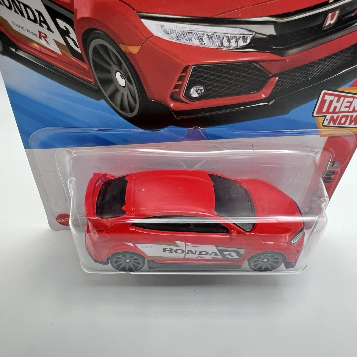 2025 Hot Wheels Red 2018 Honda Civic Type R 123/250 Then And Now 3/10