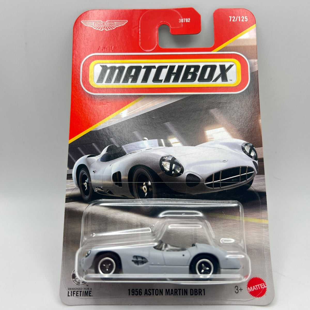Matchbox 1956 Aston Martin DBR1 Light Gray 72/125 2026 Mainline