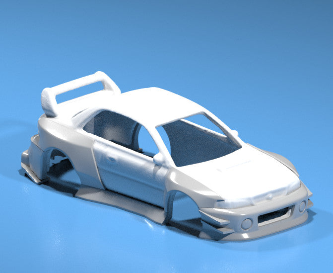 Wide Body Kit For Hot Wheels Subaru Impreza 22B - Resin - 3d Printed