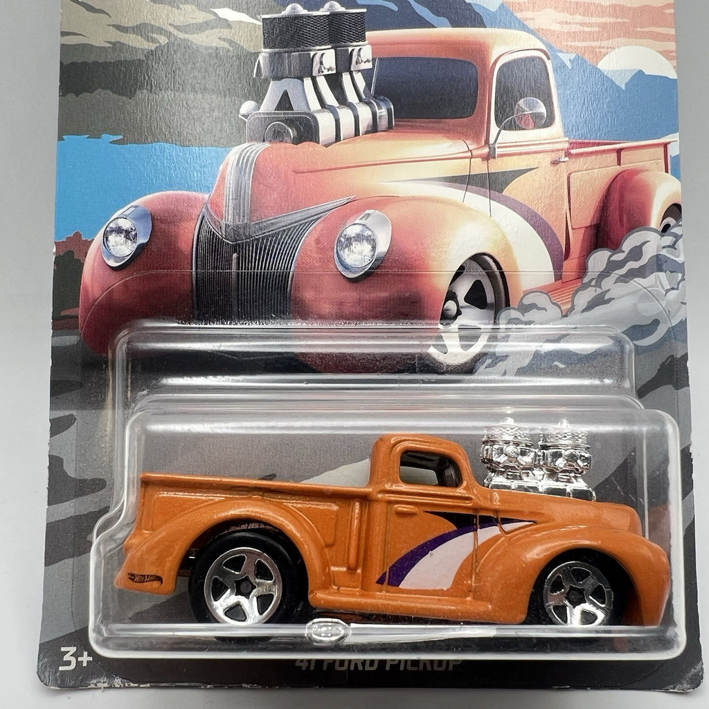 2018 Hot Wheels ‘41 Ford Pickup Walmart Exclusive Truck Series #3/8  Orange