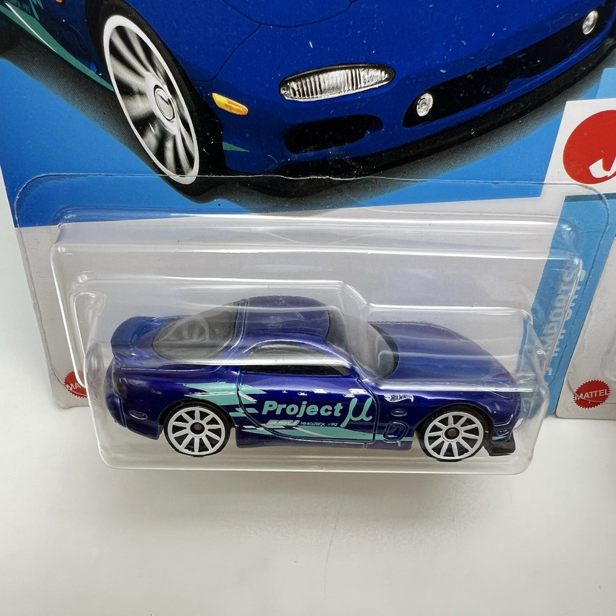 Hot Wheels '95 Mazda RX-7 White Project MU Blue White Color VARIATION set