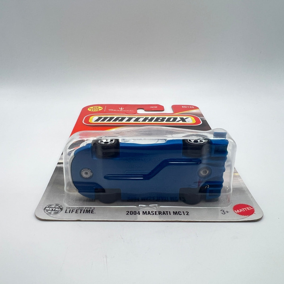 Matchbox 2004 Maserati MC12 White Blue 86/125 The Vault