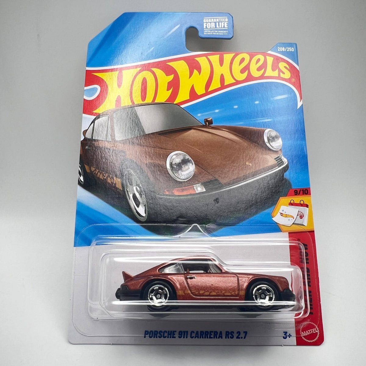 Hot Wheels Porsche 911 Carrera RS 2.7 Brown 208/250 Then and Now