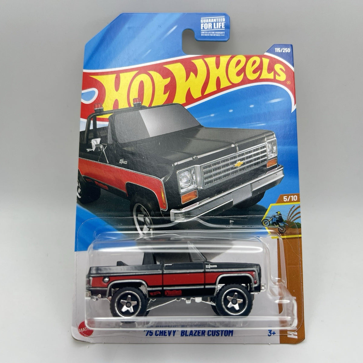 2025 HOT WHEELS 75 CHEVY BLAZER CUSTOM #115/250  HW DIRT 5/10 Black