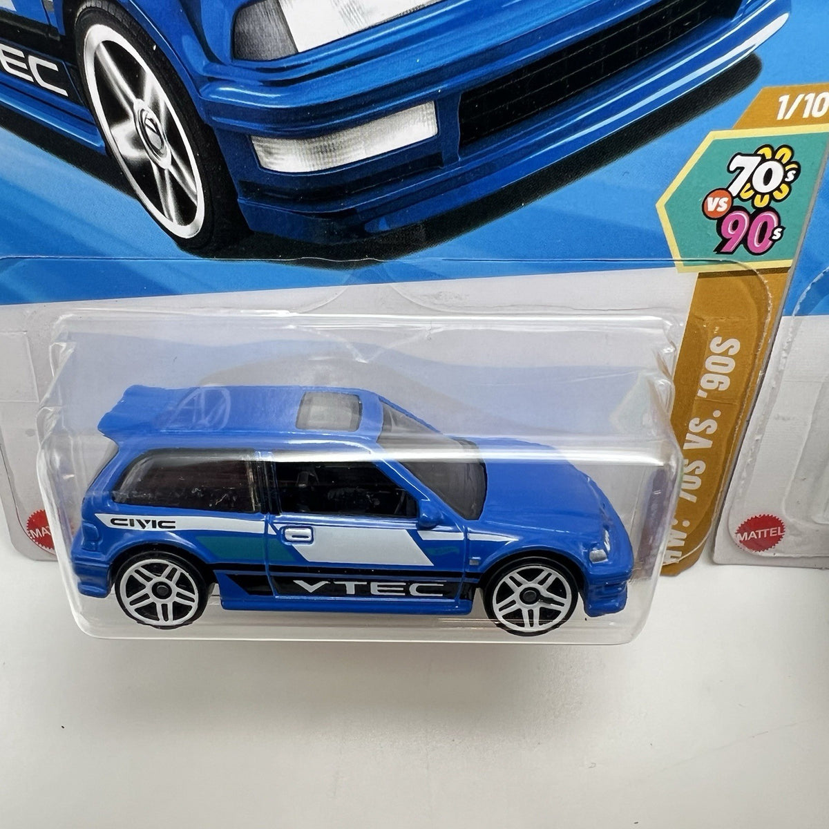 2025 Hot Wheels Honda Civic EF Lot of 2 Blue + Green