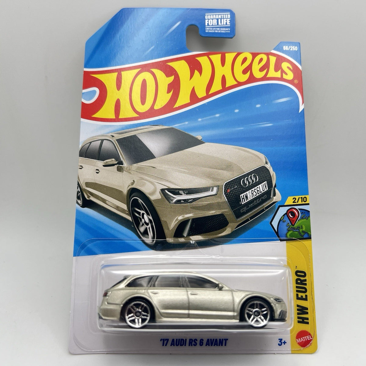 Hot Wheels '17 Audi RS 6 Avant HW Euro 2/10 Diecast Car 1:64 GOLD  66/250