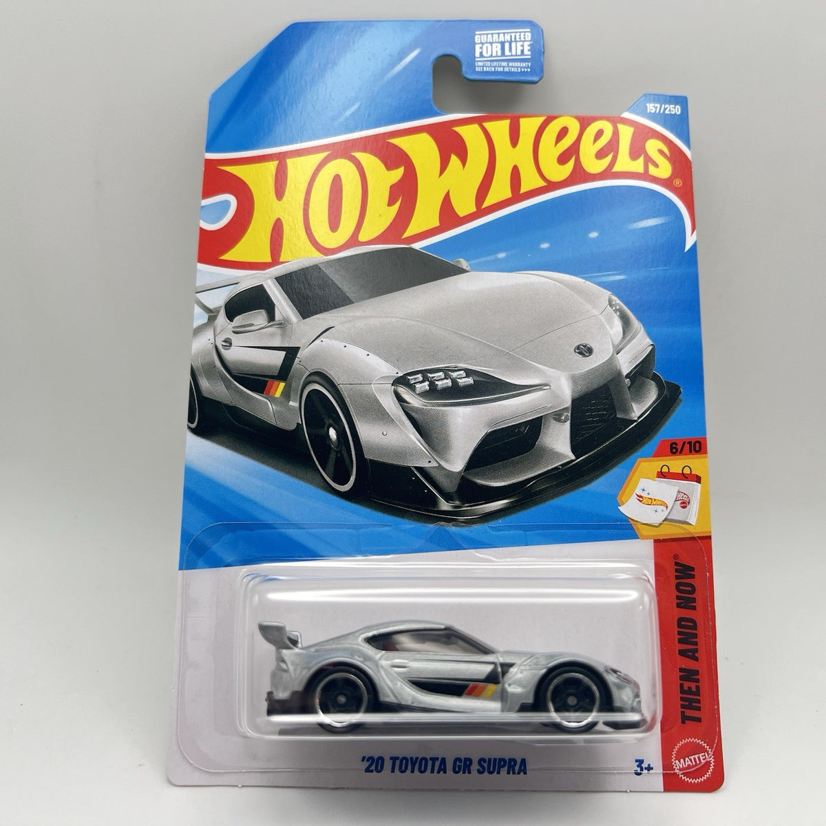 🩶💛❤️ Hot Wheels 20 Toyota GR Supra Silver #157 Mainline 2026 Case G
