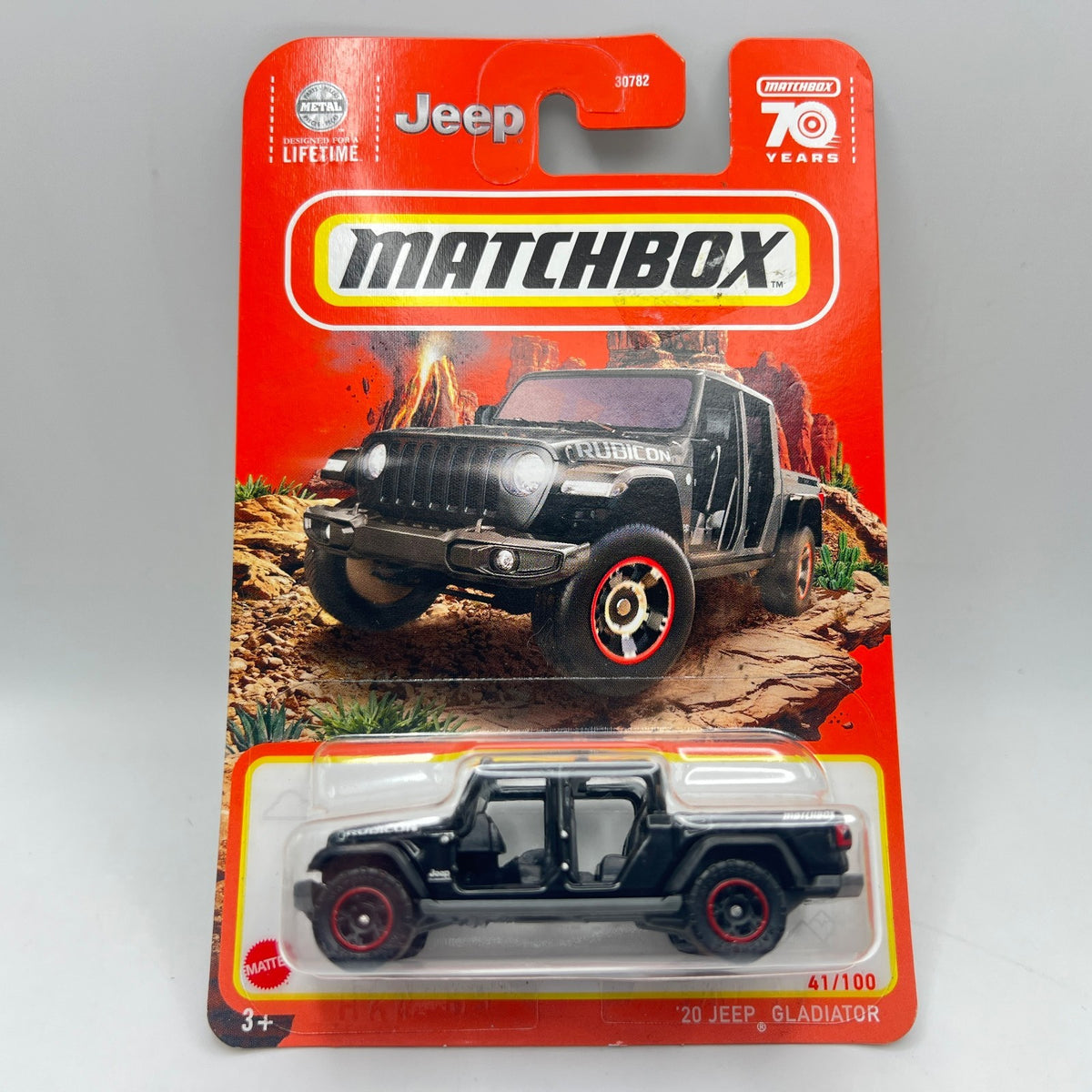 Matchbox 20 Jeep Gladiator 41/100 Black Rubicon 70 Years 1:64 Diecast