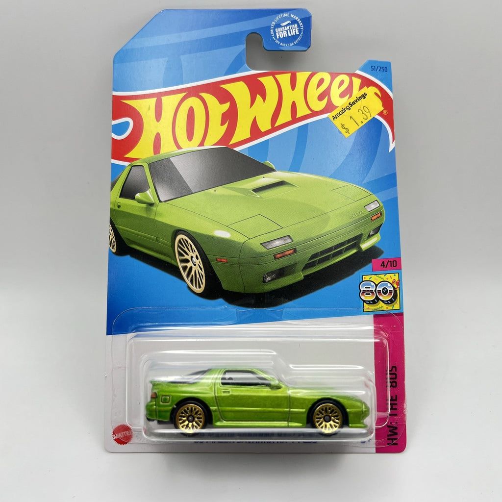 Hot Wheels '89 Mazda Savanna RX-7 FC35  (Green) HW The '80s 4/10 #51 2023