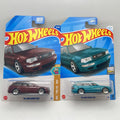 Lot Of (2) 2024 Hot Wheels '94 Audi Avant RS2 Teal And Maroon