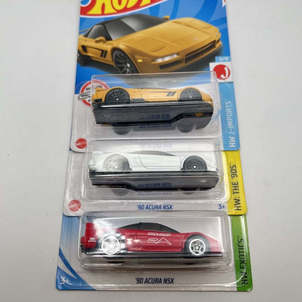 3 HOT WHEELS Acura NSX 90’s