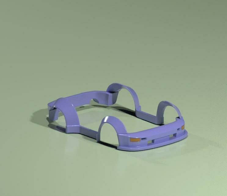 RWB Wide Body Kit for Hot Wheels Tooned Porsche - Resin - 3d Printed