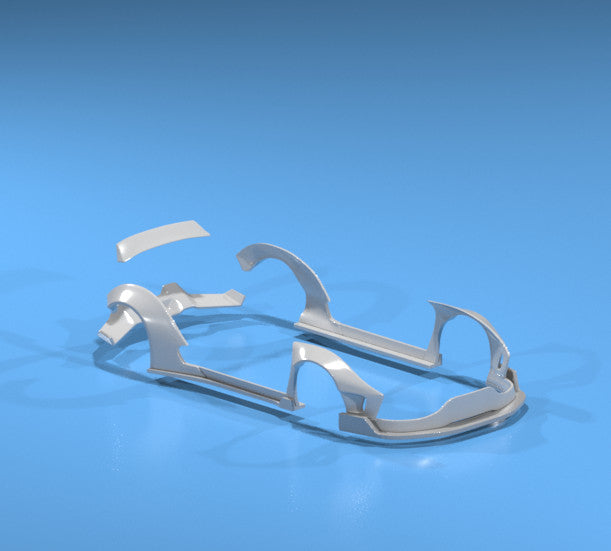 Liberty Walk Style Wide Body Kit for Hot Wheels Ferrari 360 - Resin - 3d Printed