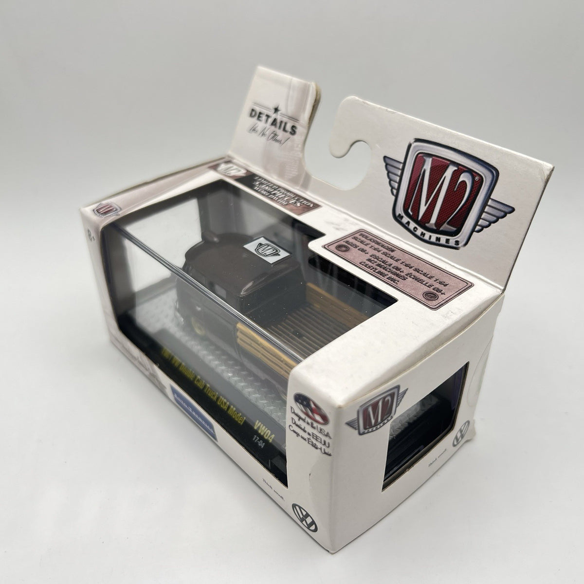 M2 Auto-Thentics 1961 Volkswagen VW Double Cab Truck, Brown, VW04, 1:64, NIB