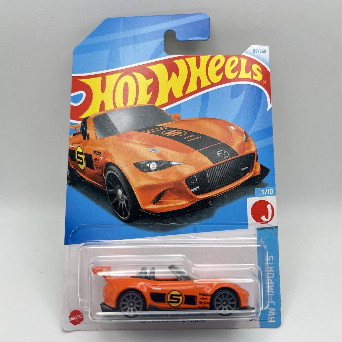 Hot Wheels 2024 HW J-Imports 3/10 069 2015  '15 Mazda MX-5 Miata ORANGE LW