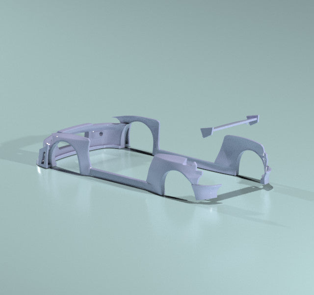 Pandem Style Wide Body Kit for Hot Wheels Honda Civic EG Hatchback - Resin
