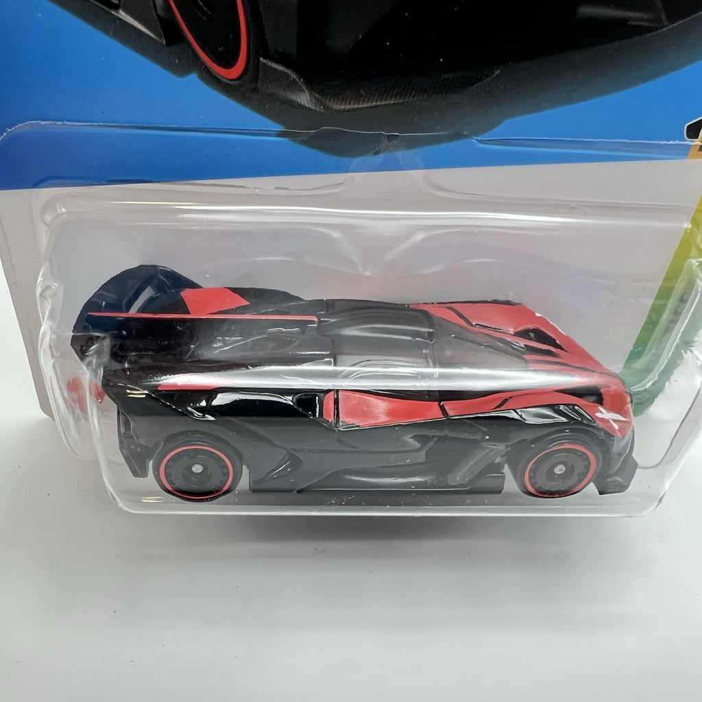 2024 Hot Wheels HW Exotics 3/10 Black And Red Bugatti Bolide #185 1:64 Scale Car