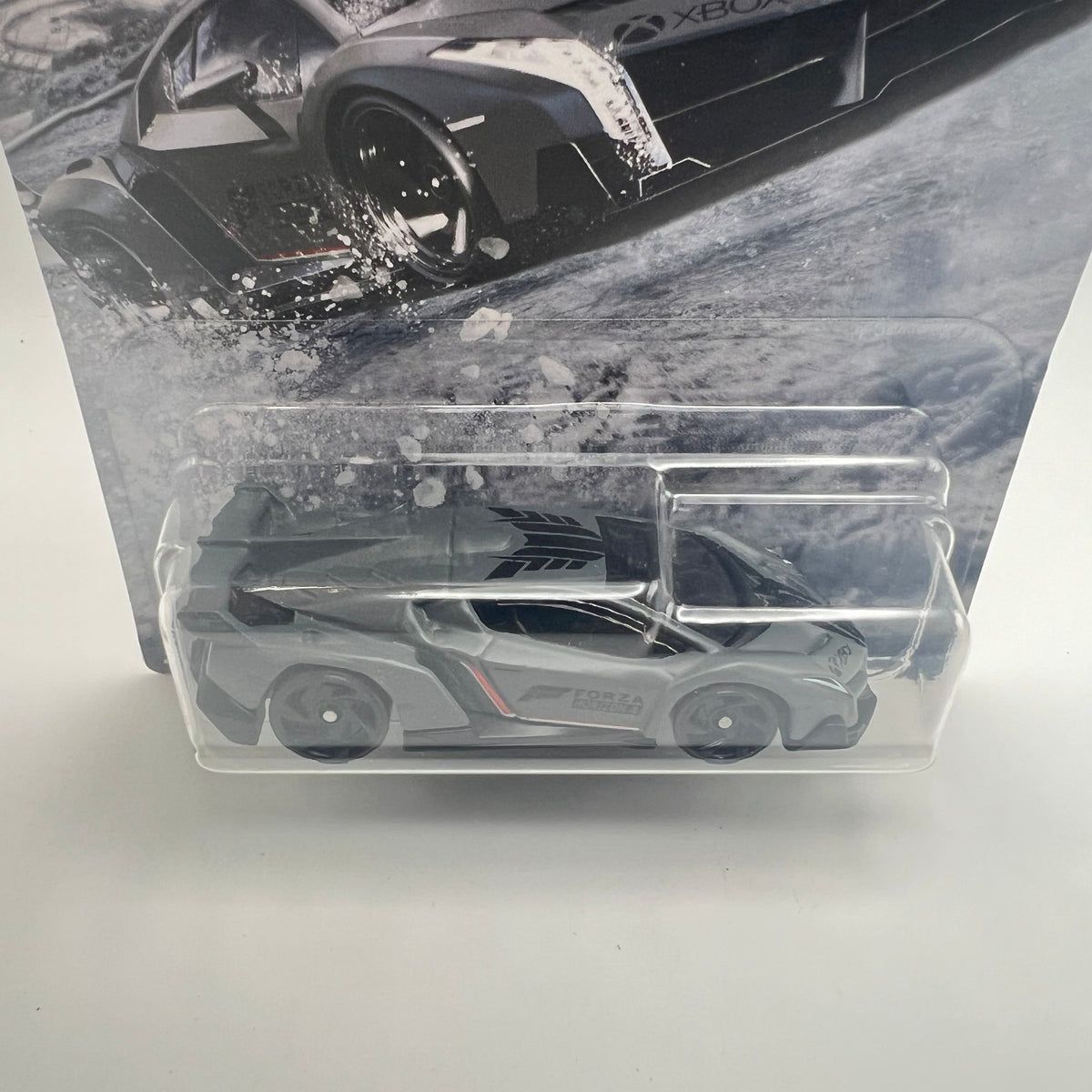 Hot Wheels Forza Horizon 4 Lamborghini Veneno Gray 5/6 1:64 Diecast