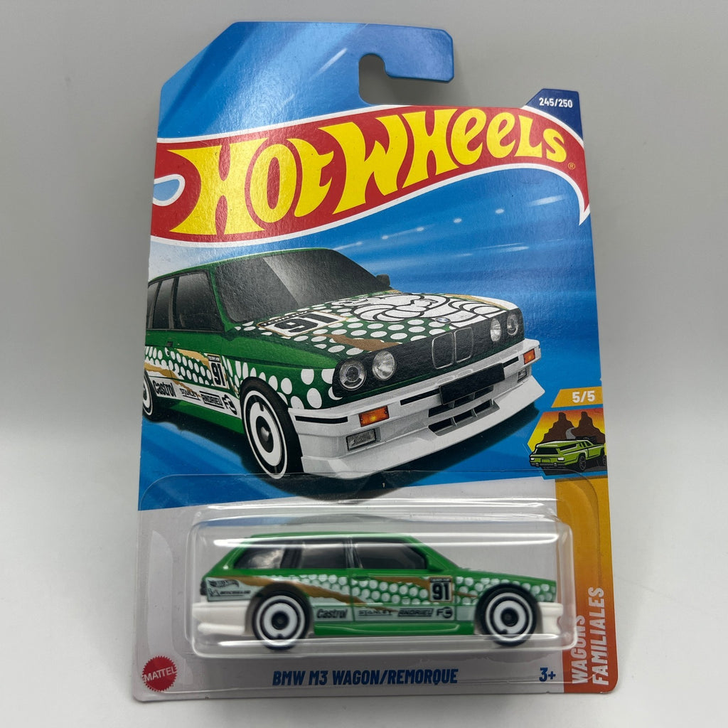 Hot Wheels BMW M3 Wagon 245/250 Wagons 5/5 Green Castrol French Card
