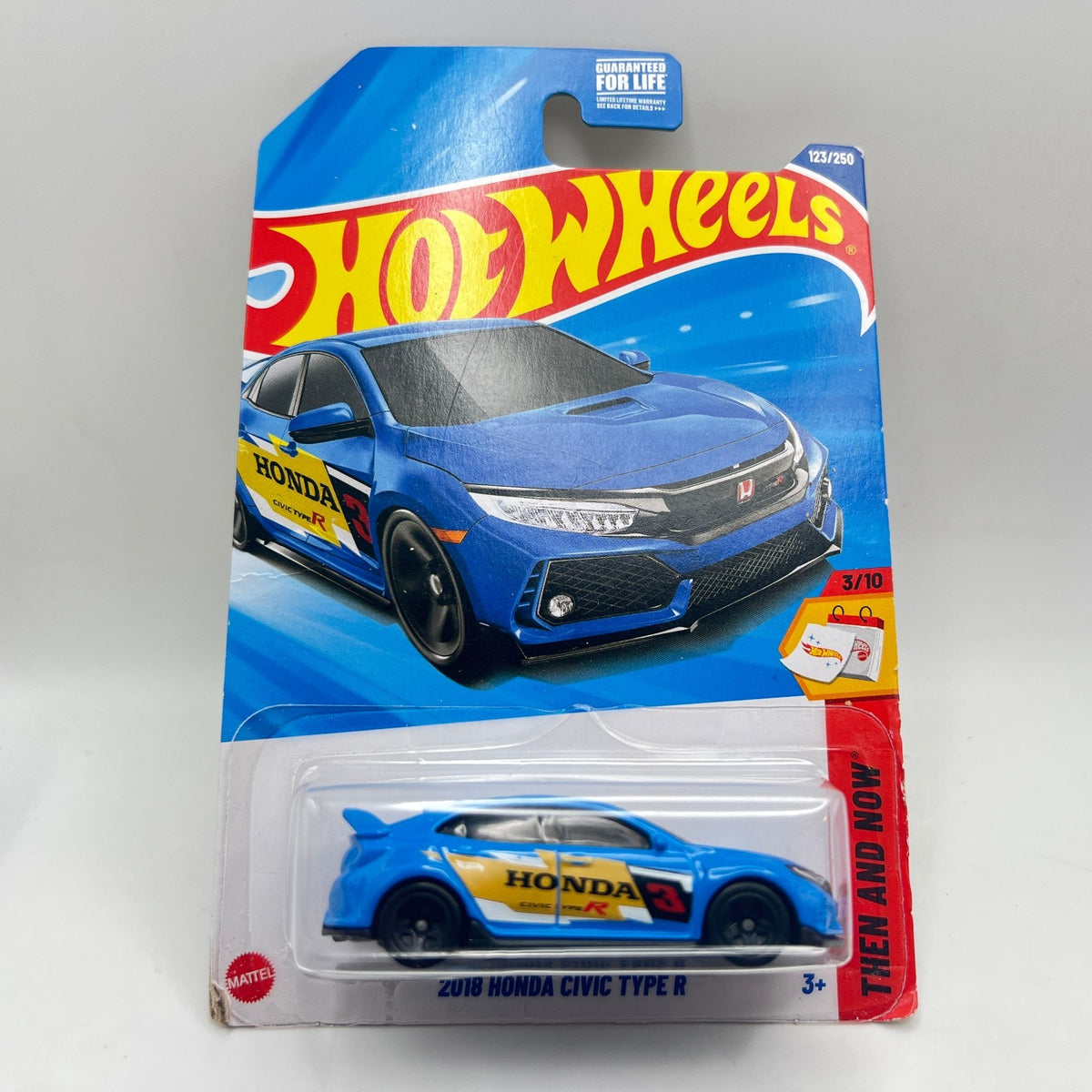 Hot Wheels 2018 Civic Type R Lot of 3 Blue 123/250 + Police + White