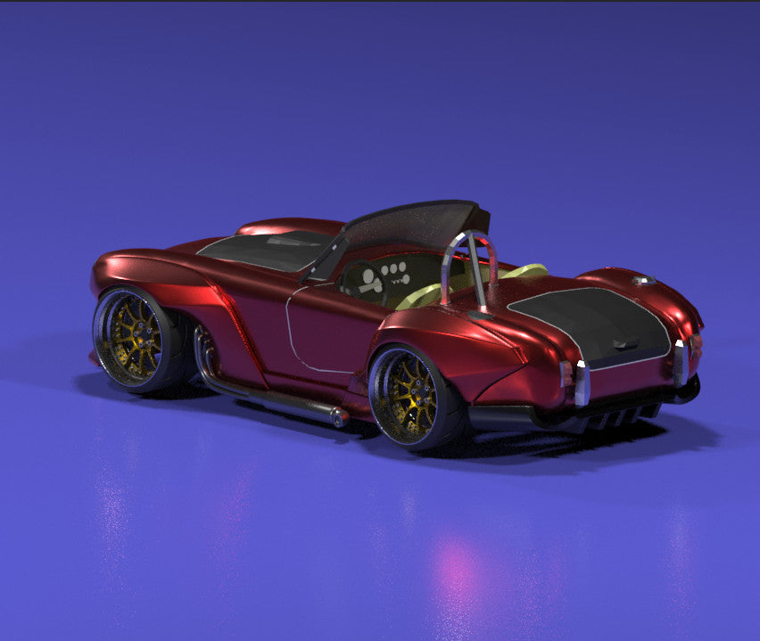 Pandem Style Wide Body Kit for Hot Wheels Shelby Cobra 427 – Resin - 3d Printed