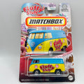 Matchbox Volkswagen Delivery Van Fluffy Stuff 4/6 Yellow Blue