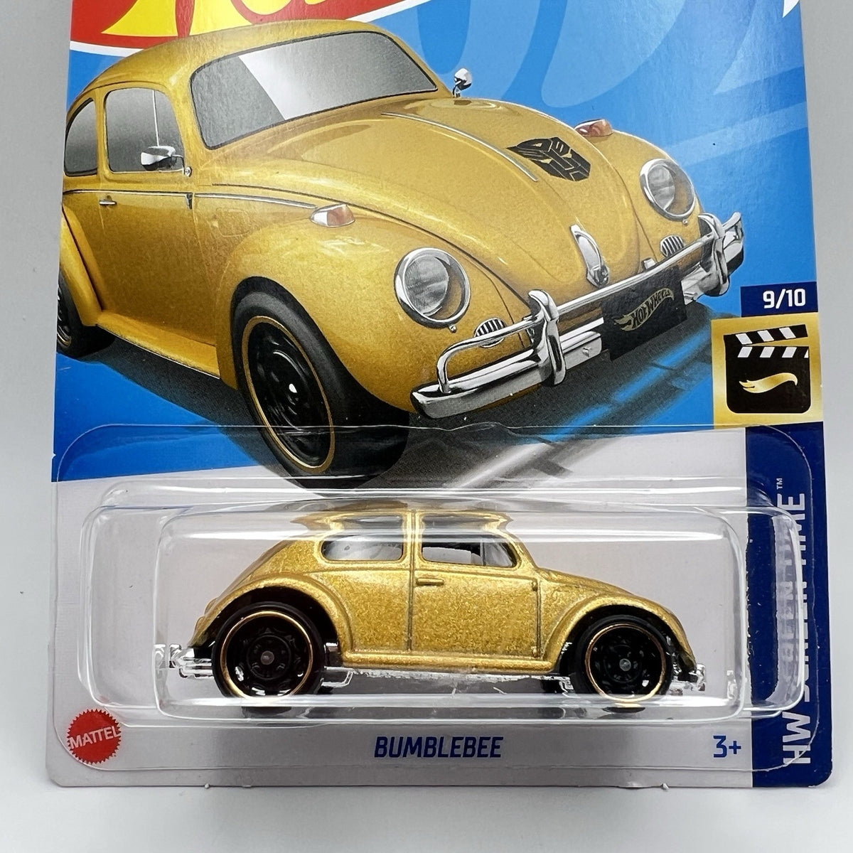 Hot Wheels 186/250 BUMBLEBEE VW Bug 9/10 TRANSFORMERS  2023 Volkswagen Gold