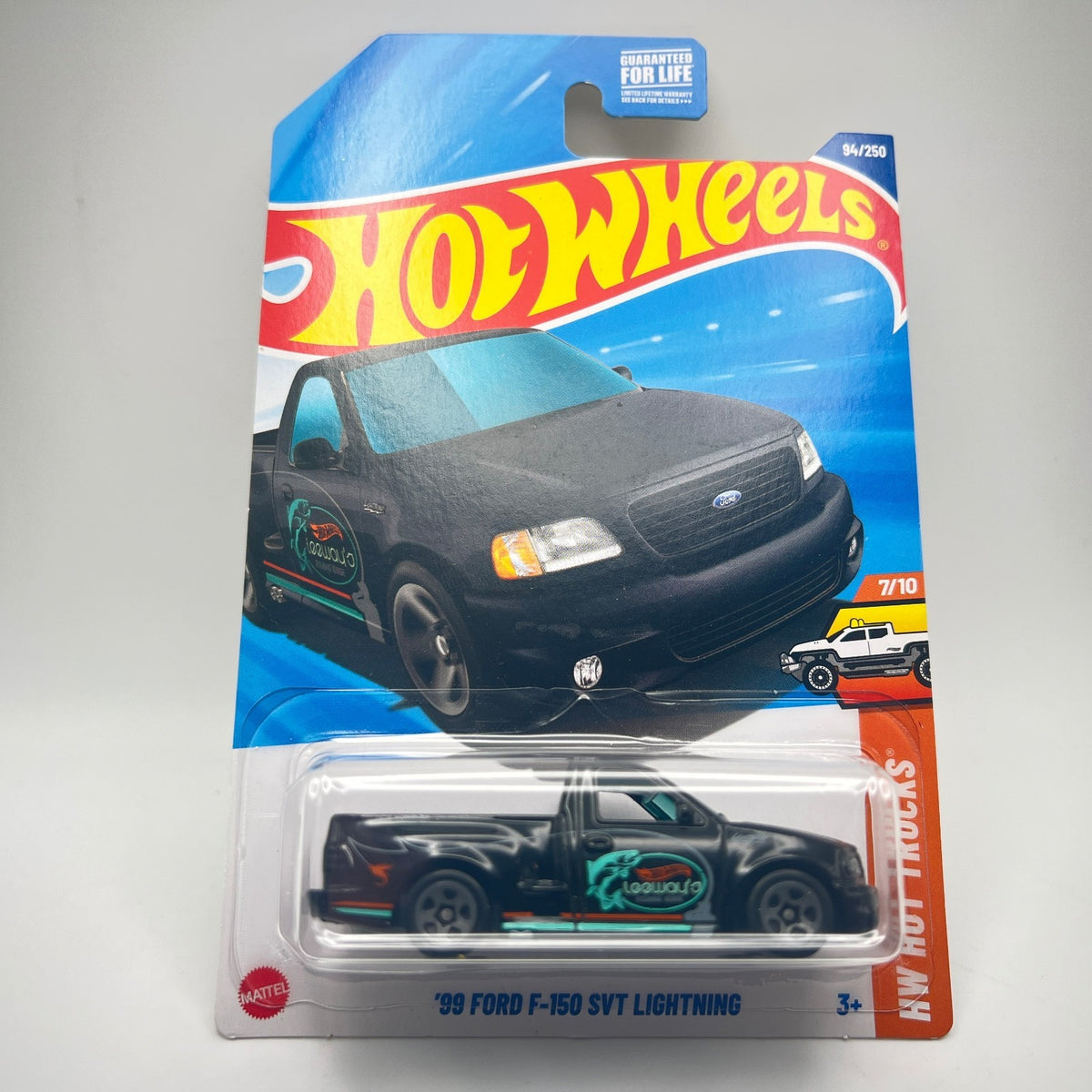 Hot Wheels 99 Ford F-150 SVT Lightning Black 94/250 HW Hot Trucks 7/10