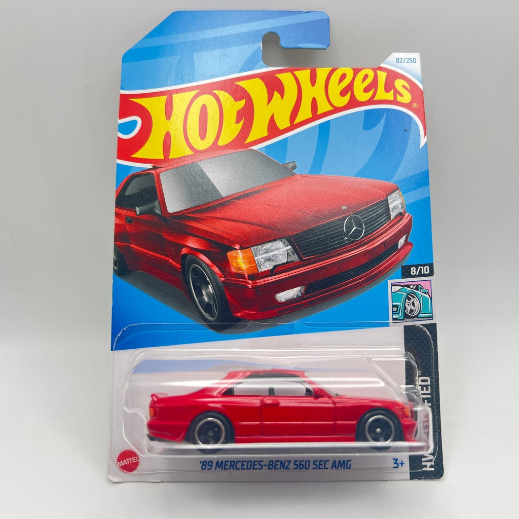Hot Wheels '89 Mercedes-Benz 560 SEC AMG Lot of 3 Blue 186 Red 82 Black 150/250