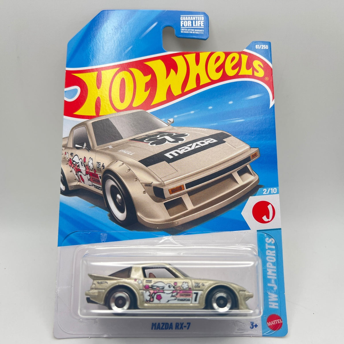 Hot Wheels Mazda RX-7 Champagne Gold 61/250 HW J-Imports 2/10