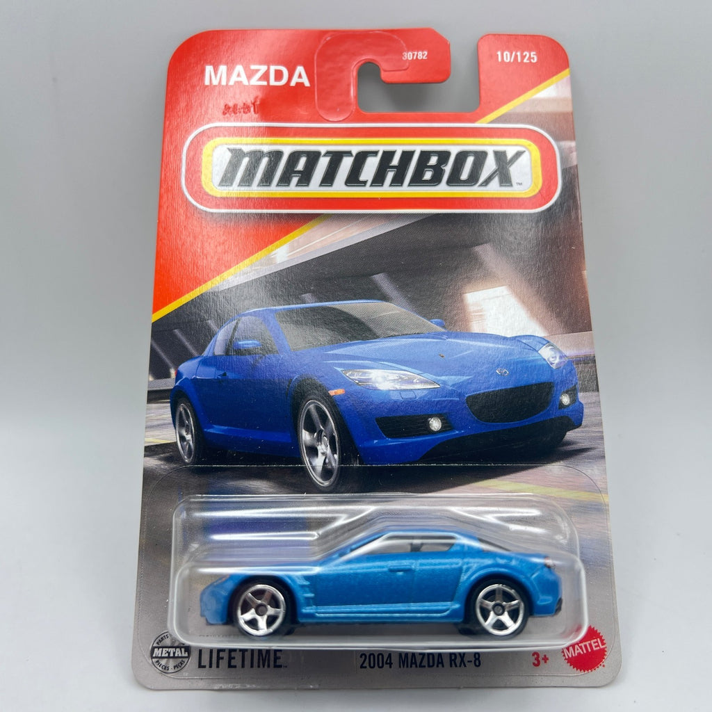 Matchbox 2004 Mazda RX-8 10/125 Blue 1:64 Diecast