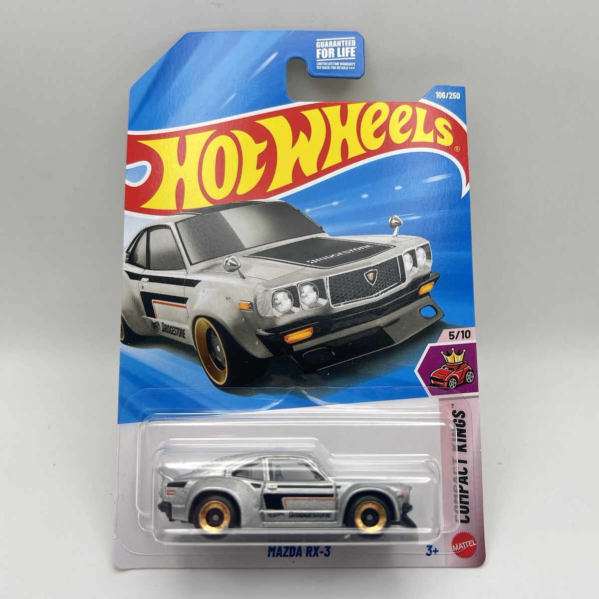 New Hot Wheels Case F 2026 Compact Kings 5/10 Mazda RX-3 Silver