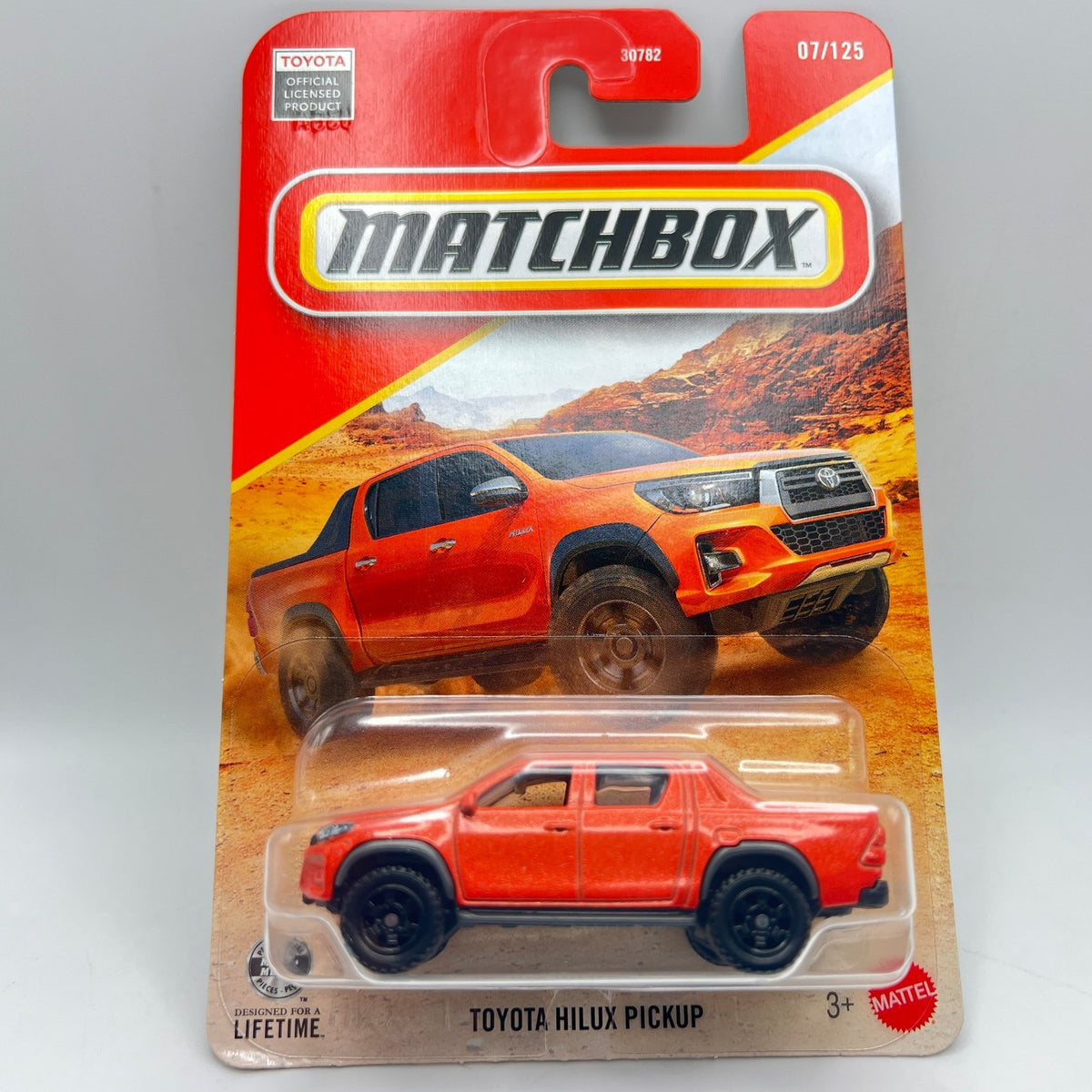 Matchbox Toyota Hilux Pickup 07/125 Metallic Orange Double Cab 1:64