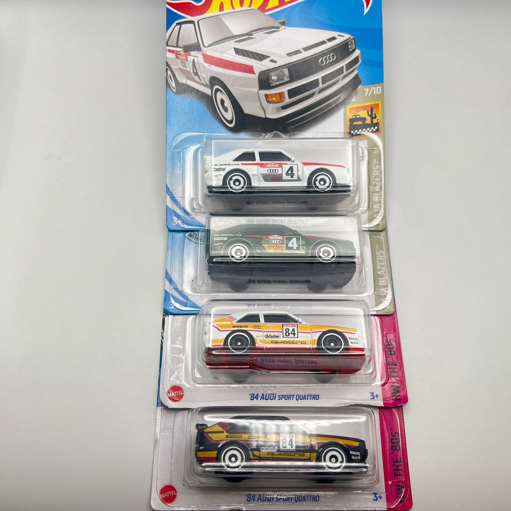 Hot Wheels '84 Audi Sport Quattro Lot of 4 Baja Blazers 43/250 + HW 80s 152/250