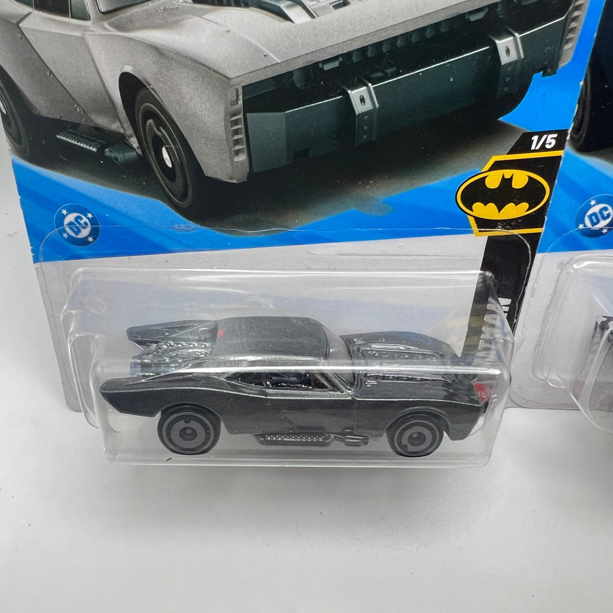 Hot Wheels The Batman Batmobile Lot of 2 Grey & Dark Blue Batman 1/5 4/250