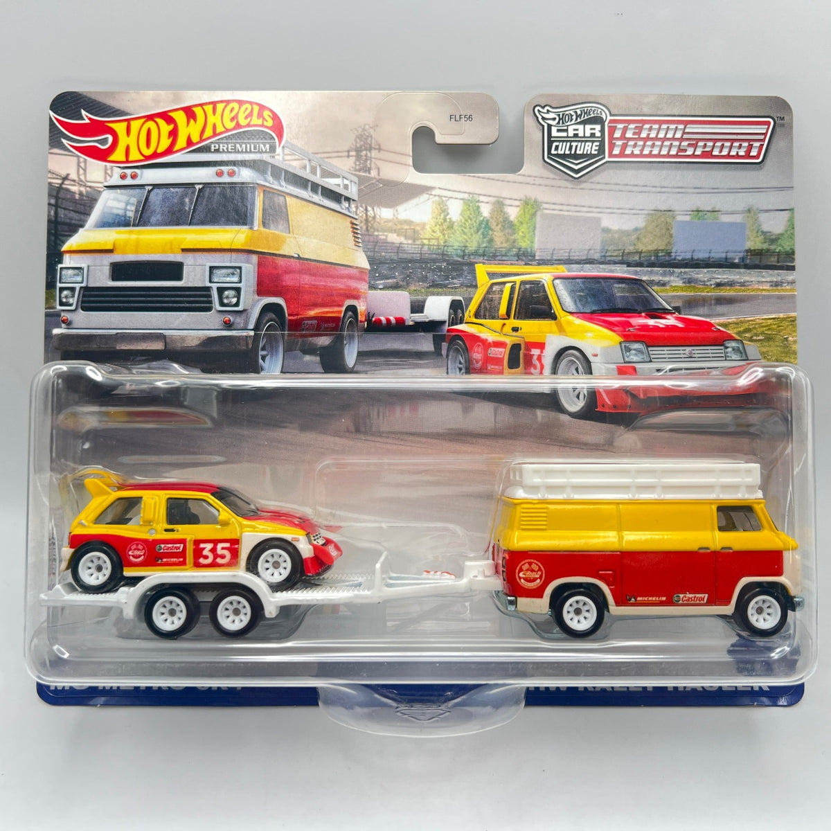 Hot Wheels Team Transport MG Metro 6R4 HW Rally Hauler 47 Castrol