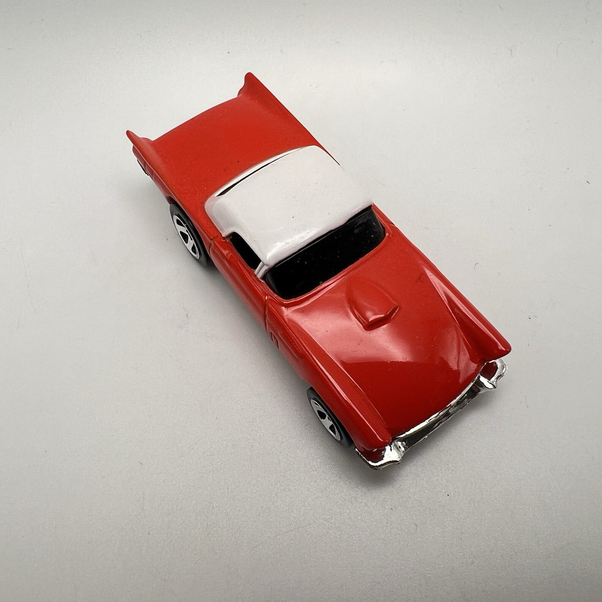 hot wheels 57 thunderbird In Orange With White Top.