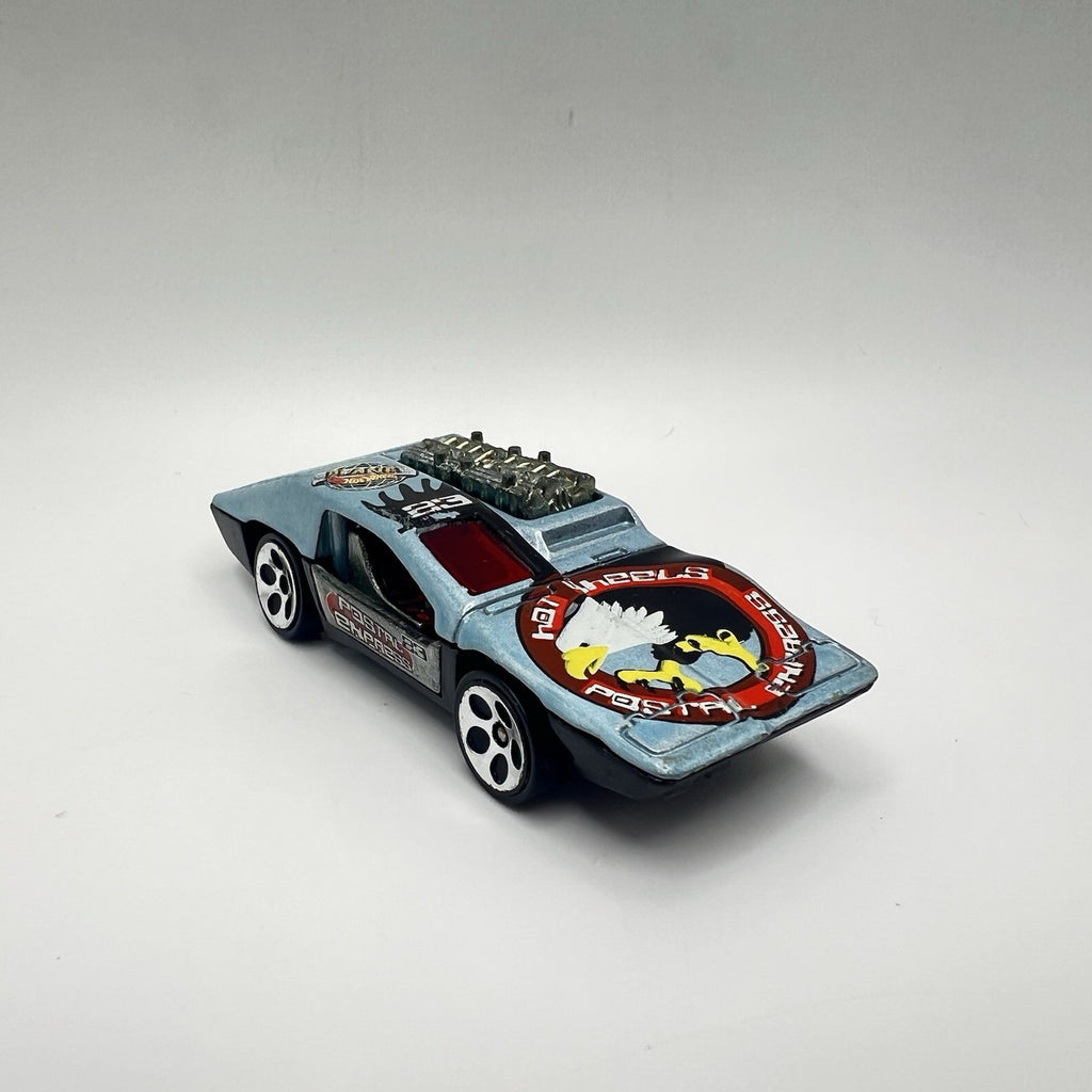 Vintage Hot Wheels Side Kick Postal Express 1970 Silver Blue Diecast